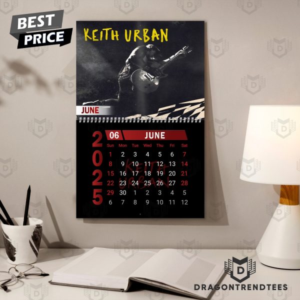 Keith Urban Happy New Year 2025 Calendar