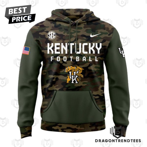 Kentucky Wildcats Football 2024 Military Appreciation Logo Hoodie