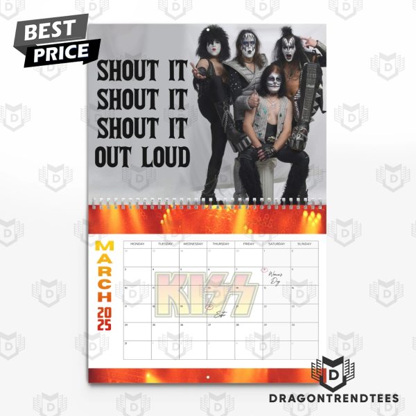 KISS New Year 2025 Calendar