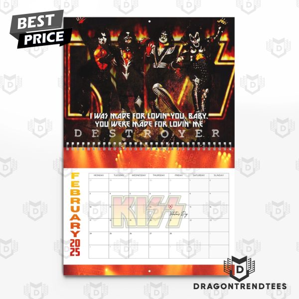 KISS New Year 2025 Calendar