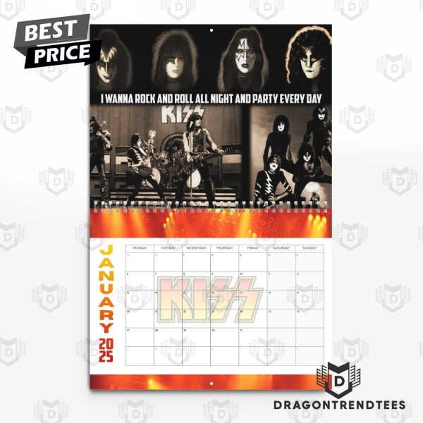 KISS New Year 2025 Calendar