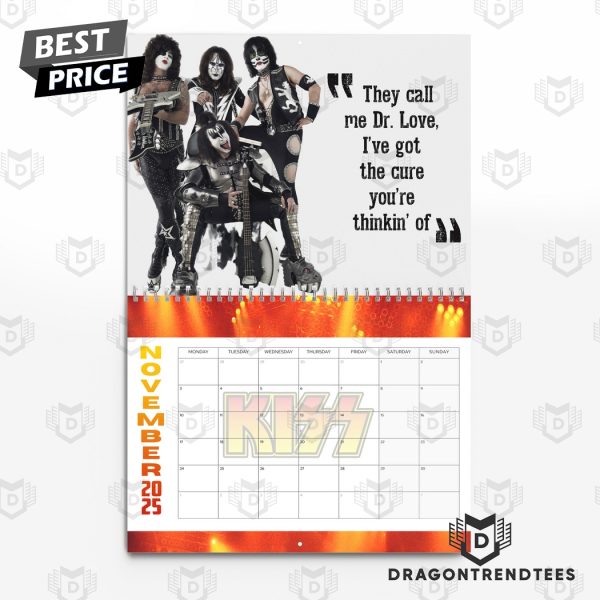 KISS New Year 2025 Calendar