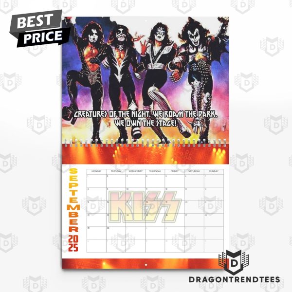 KISS New Year 2025 Calendar