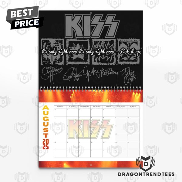 KISS New Year 2025 Calendar