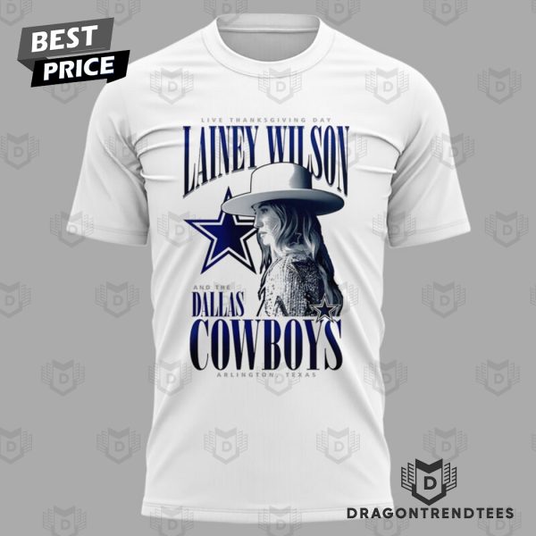 Lainey Wilson x Dallas Cowboys Football Team 3D T-Shirt