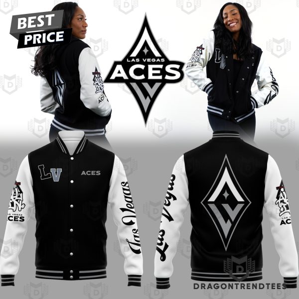 Las Vegas Aces Logo Baseball Jacket