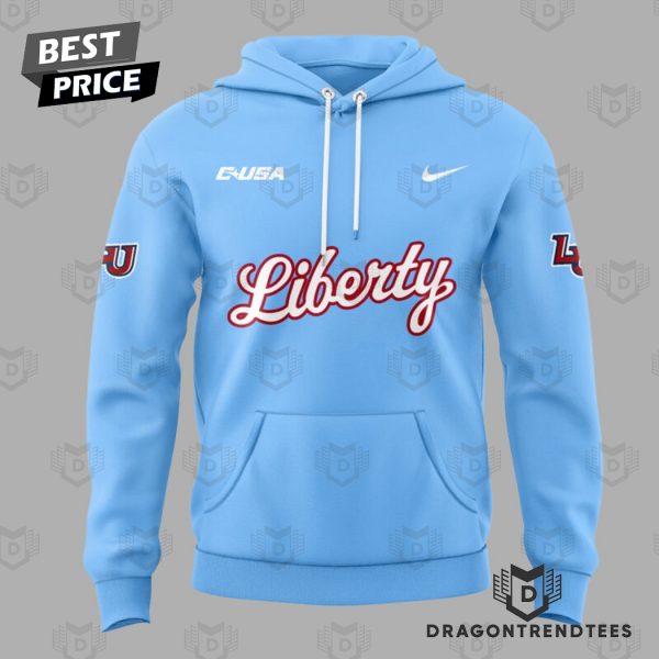 Liberty Flames Football Logo Special Hoodie – Blue