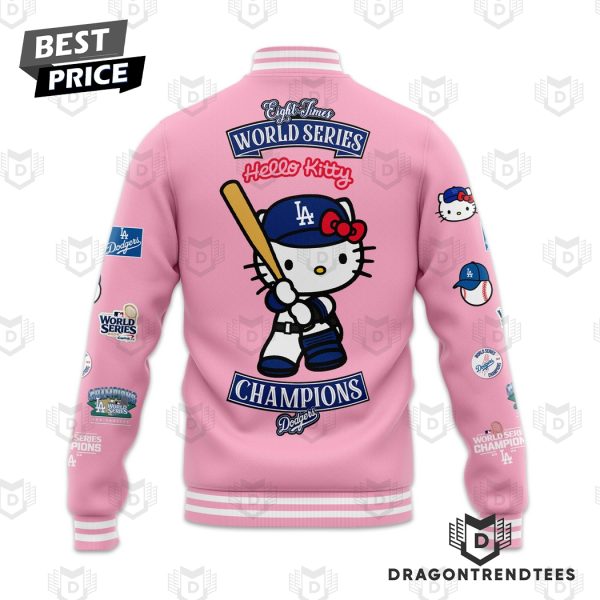 Los Angeles Dodgers 2024 World Series Champions Hello Kitty Baseball Jacket