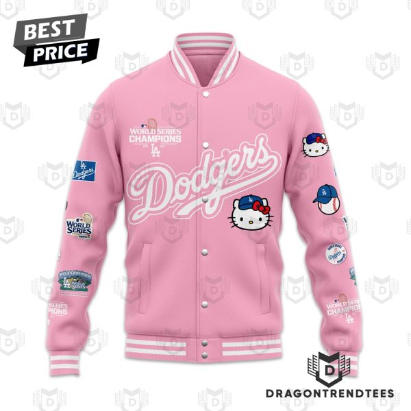 Los Angeles Dodgers 2024 World Series Champions Hello Kitty Baseball Jacket