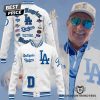 Los Angeles Dodgers 8-Time World Series Champions Logo Blue Baseball Jacket