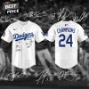 Los Angeles Dodgers Champions World Series 2024 Baseball Jersey