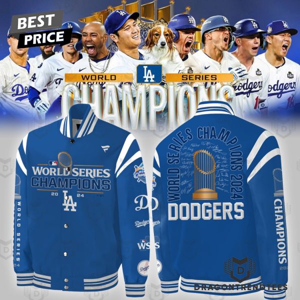 Los Angeles Dodgers Autographed Fanatics World Series Champions 2024 Baseball Jacket