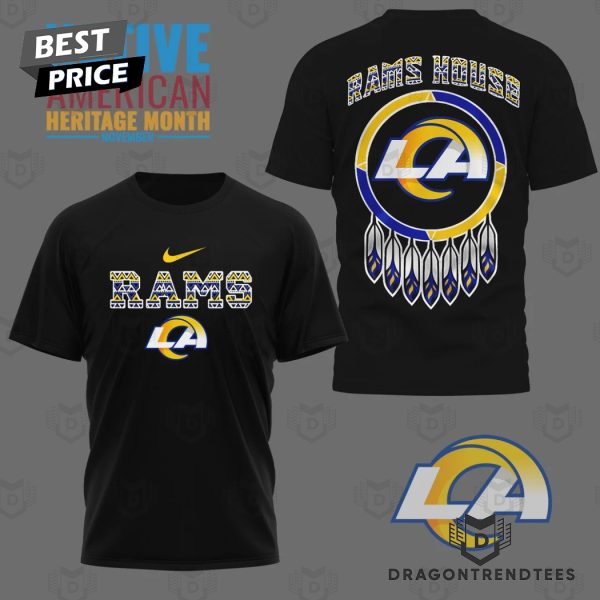 Los Angeles Rams – Rams House 3D T-Shirt – Black