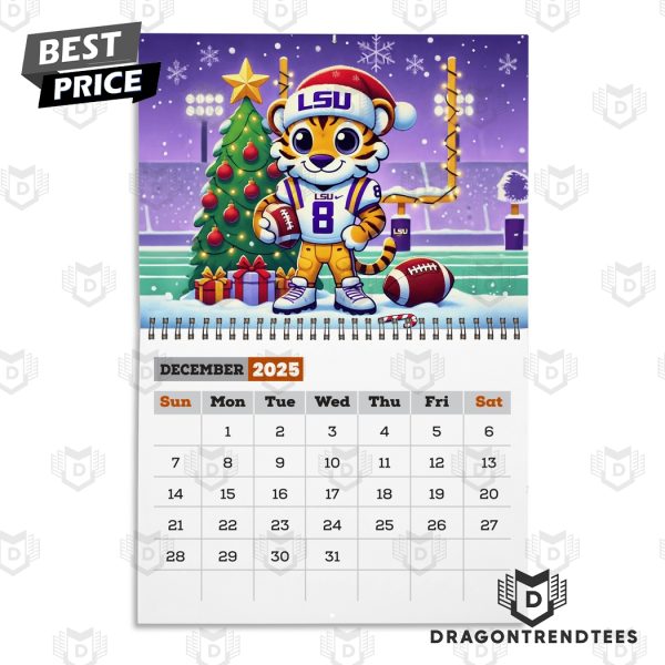 LSU Tigers Football New Year 2025 Calendar