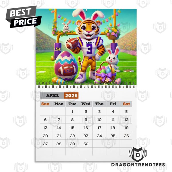 LSU Tigers Football New Year 2025 Calendar