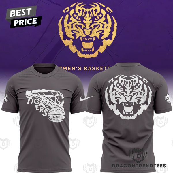 LSU Tigers Women Basketball Logo 3D T-Shirt