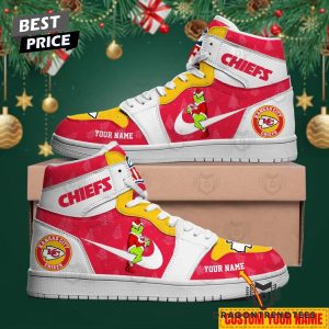 Personalized Kansas City Chiefs x The Grinch Air Jordan 1 High Top