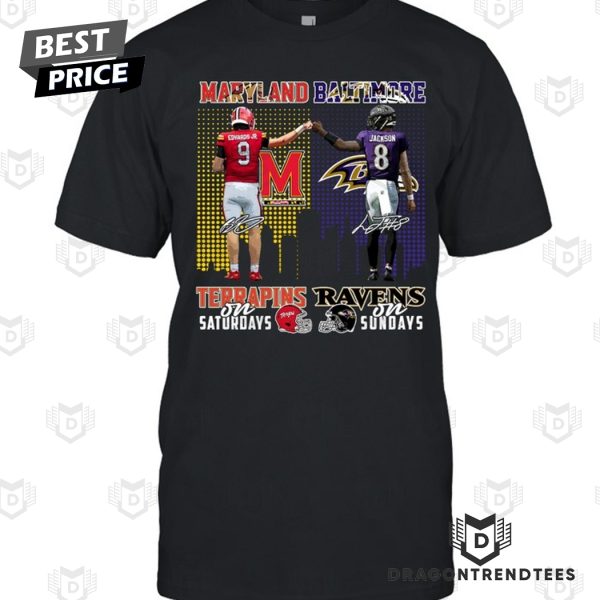 Maryland Terrapins x Baltimore Ravens Signature Unisex T-Shirt