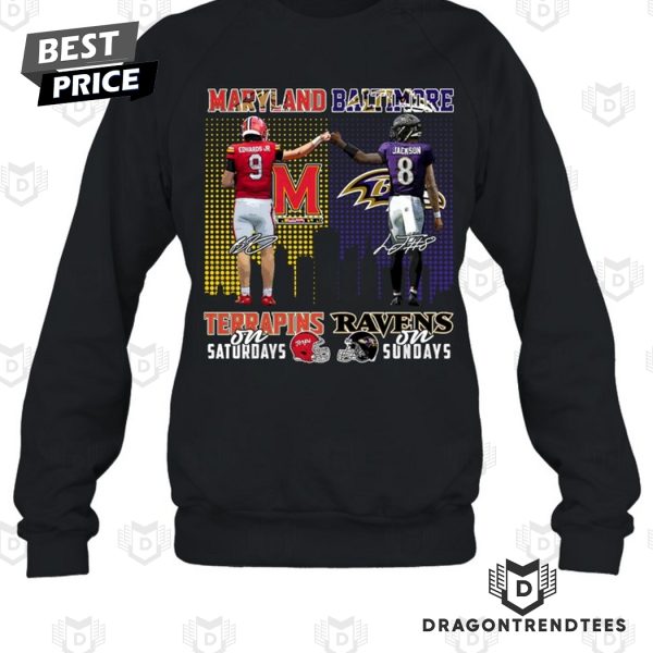 Maryland Terrapins x Baltimore Ravens Signature Unisex T-Shirt