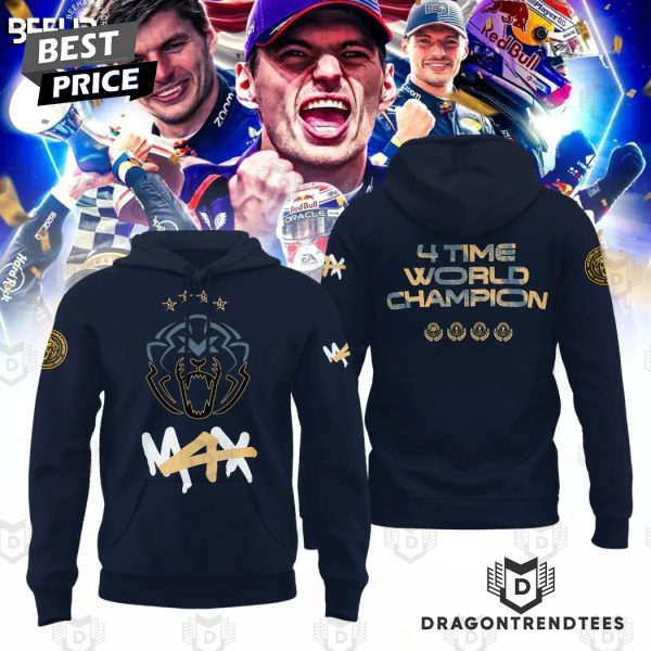 Max Verstappen 4 Time World Champion Hoodie