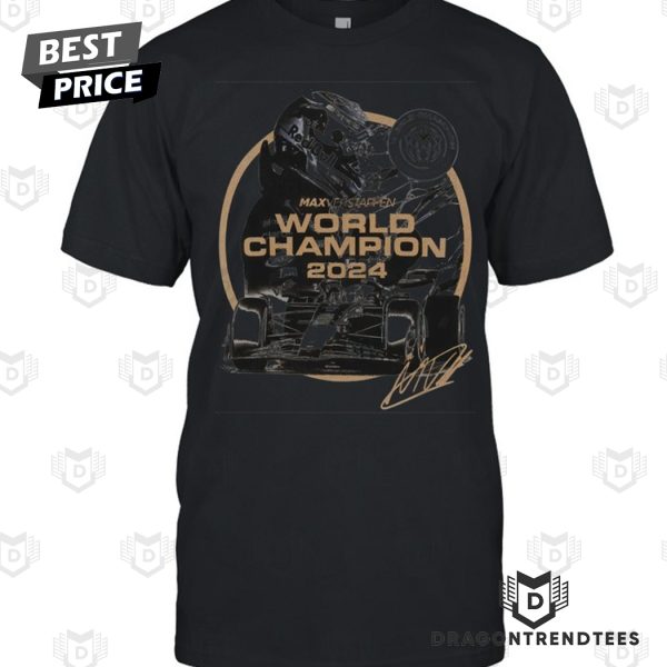 Max Verstappen World Champions 2024 Signature Unisex T-Shirt