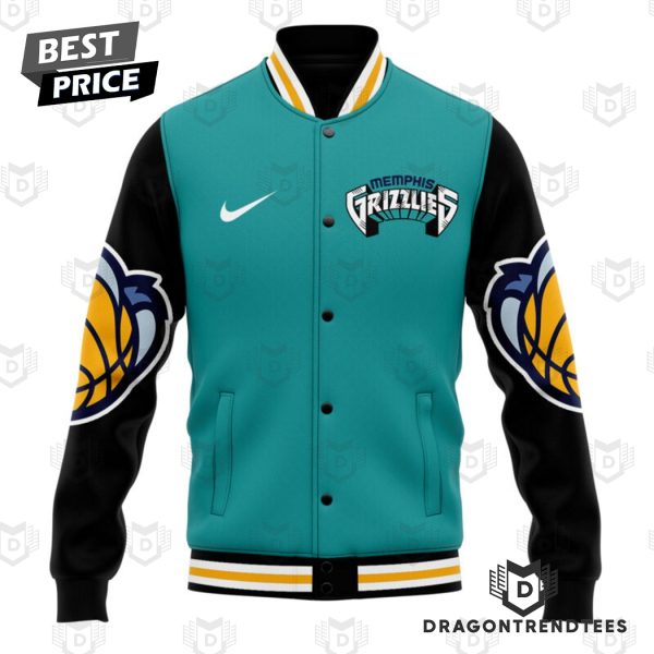 Memphis Grizzlies Basketball Logo Baseball Jacket