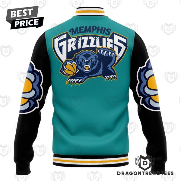 Memphis Grizzlies Basketball Logo Baseball Jacket