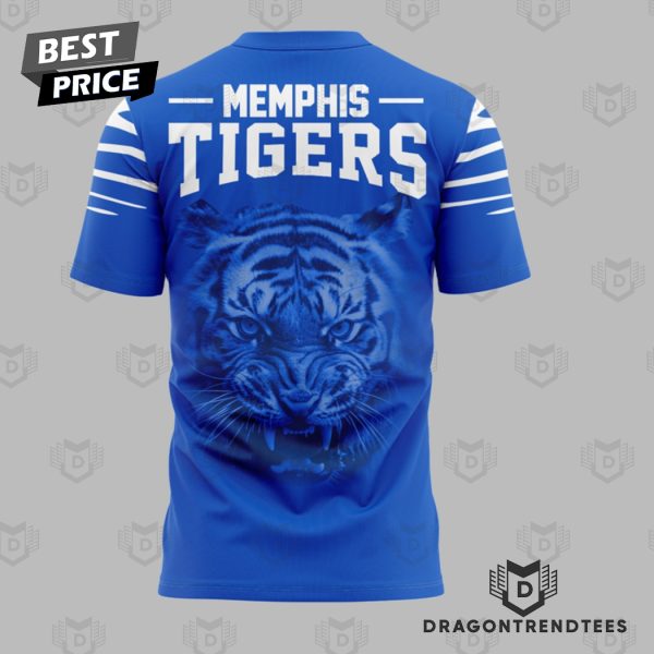 Memphis Tiger Football 3D T-Shirt – Blue