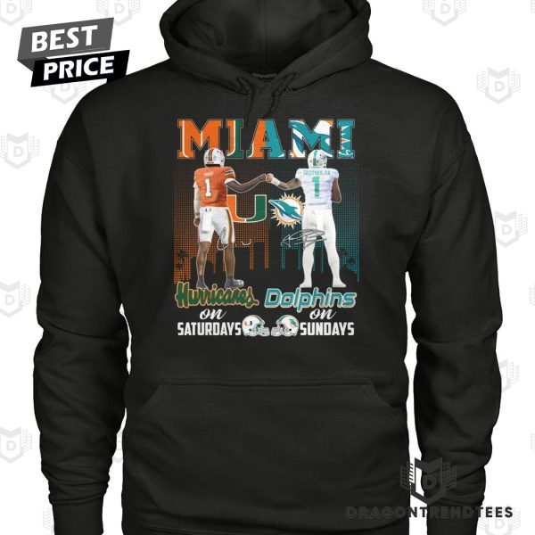 Miami Hurricanes x Miami Dolphins Signature Unisex T-Shirt