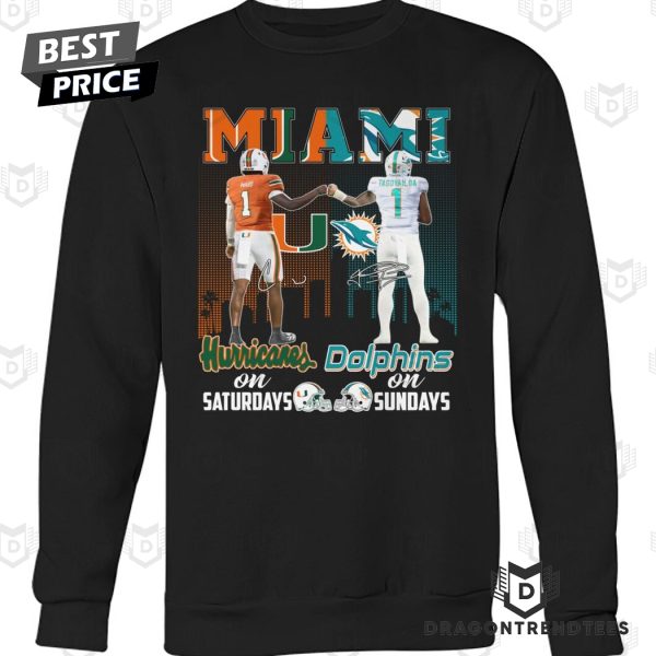 Miami Hurricanes x Miami Dolphins Signature Unisex T-Shirt