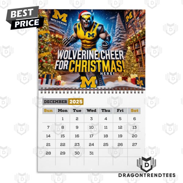 Michigan Wolverines – A Year To Roar Wolverines 2025 Calendar