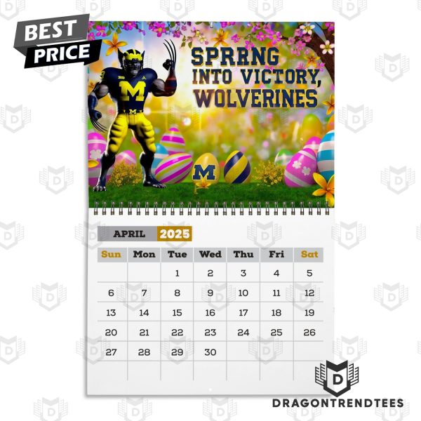 Michigan Wolverines – A Year To Roar Wolverines 2025 Calendar