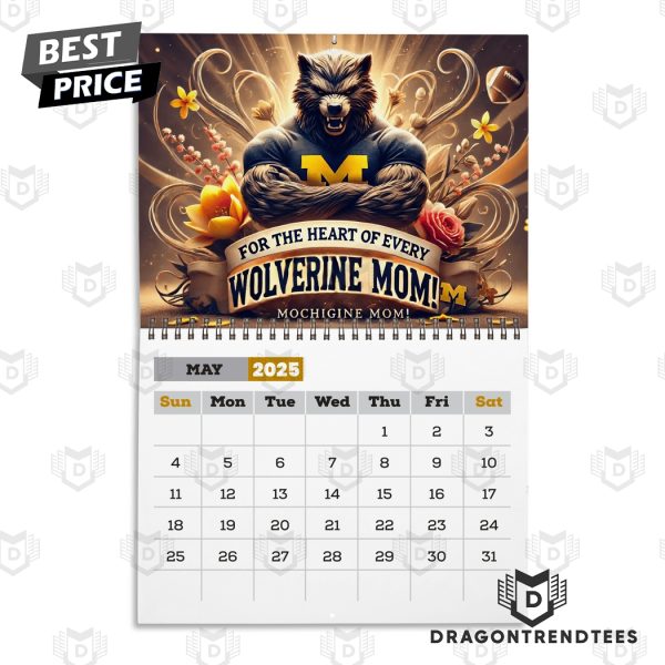 Michigan Wolverines – A Year To Roar Wolverines 2025 Calendar