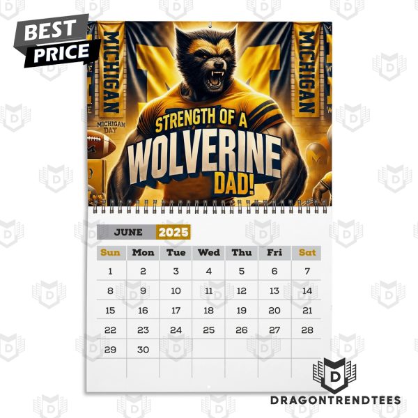 Michigan Wolverines – A Year To Roar Wolverines 2025 Calendar