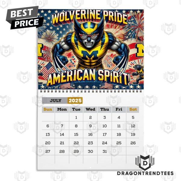 Michigan Wolverines – A Year To Roar Wolverines 2025 Calendar