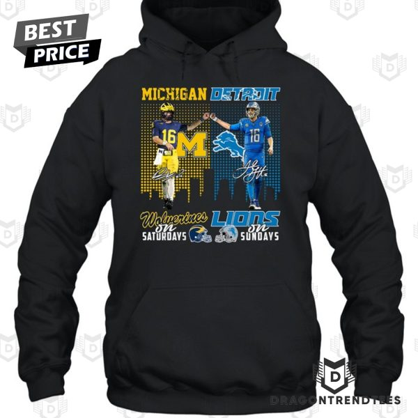 Michigan Wolverines x Detroit Lions Signature Unisex T-Shirt