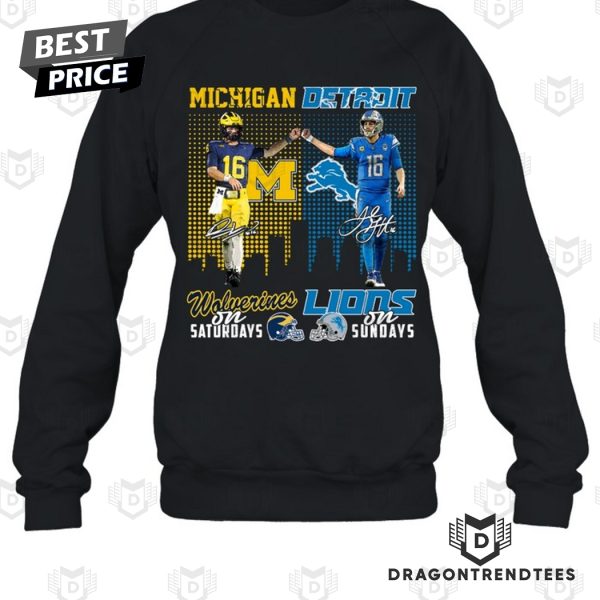 Michigan Wolverines x Detroit Lions Signature Unisex T-Shirt