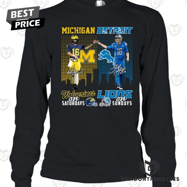 Michigan Wolverines x Detroit Lions Signature Unisex T-Shirt