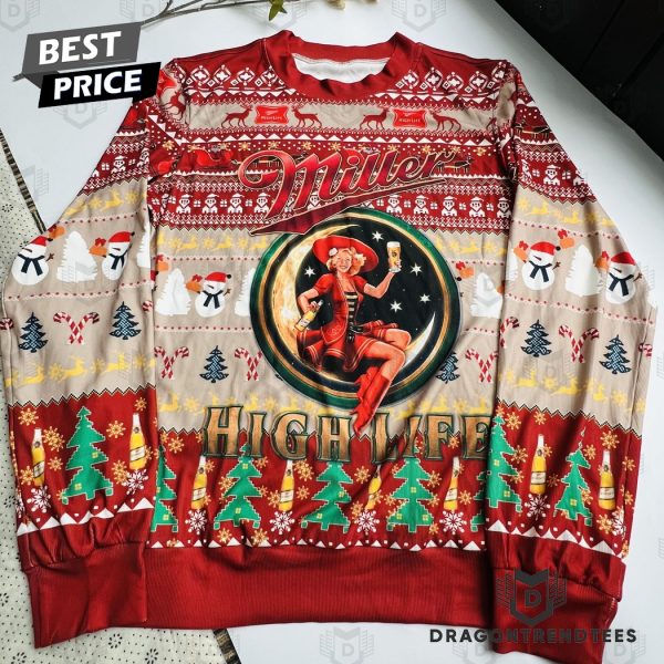 Miller High Life Ugly Christmas Sweater