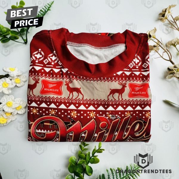 Miller High Life Ugly Christmas Sweater