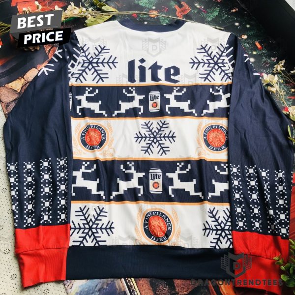 Miller Lite Beer Christmas 3D Sweater