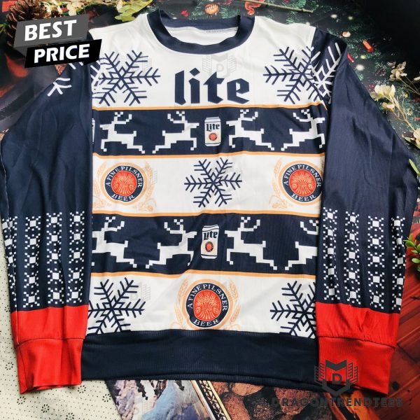 Miller Lite Beer Christmas 3D Sweater