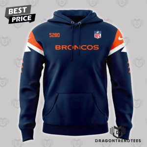 Midnight Navy Denver Broncos Football Logo Hoodie