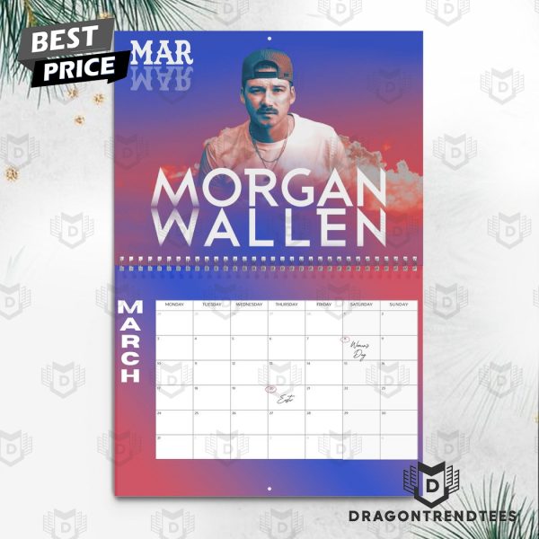 Morgan Wallen New Year 2025 Calendar