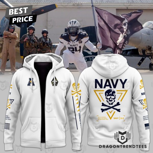 Navy Midshipmen Football 2024 Army-Navy Game Uniform Zip Hoodie