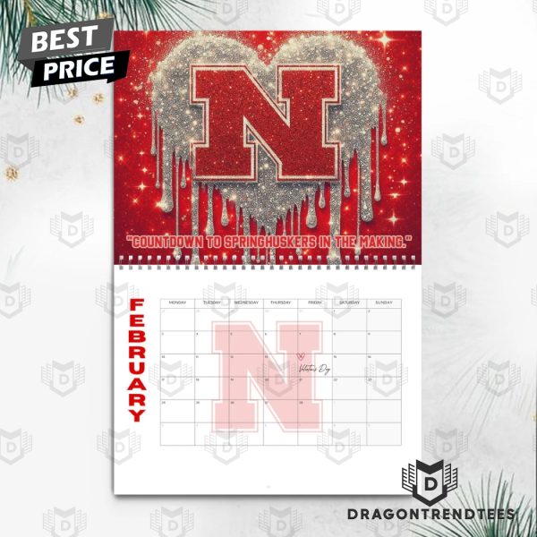 Nebraska Cornhuskers – Countdown To Springhuskers In The Making Calendar