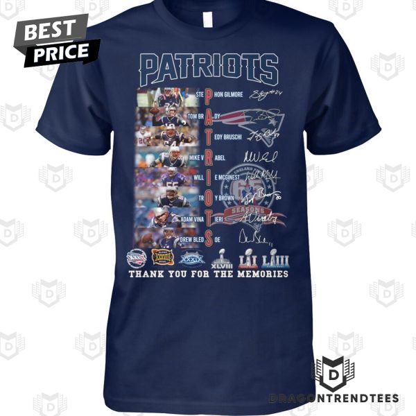 New England Patriots Signature Thank You For The Memories Unisex T-Shirt