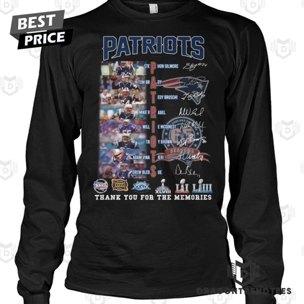 New England Patriots Signature Thank You For The Memories Unisex T-Shirt