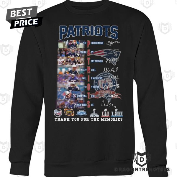 New England Patriots Signature Thank You For The Memories Unisex T-Shirt