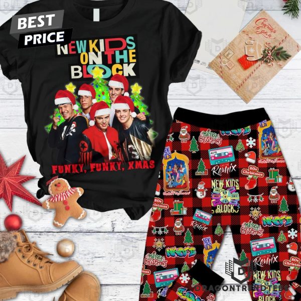 New Kid On The Block Funky Funky Xmas Pajamas Set